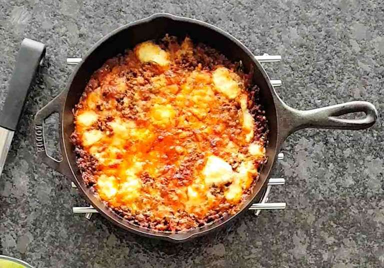 Spicy Cheesy Lentils Bake Recipe Cuisine Fiend